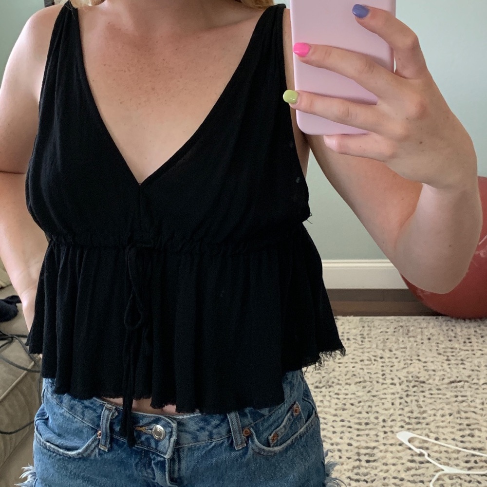 Brandy Melville black crop top!